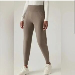 ATHLETA Women's Medium Coaster Luxe Joggers Nirvana Pyrite Brown Pant